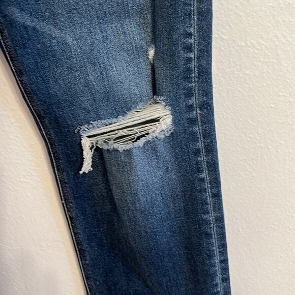 Flying Monkey Women’s Size 26 High Rise Straight Leg Distressed Mid Wash Jeans - Picture 2 of 10